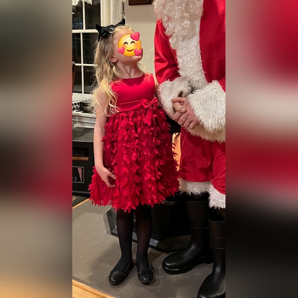 American Princess Fancy Red Size 4 Girl's Holiday/Christmas Dress